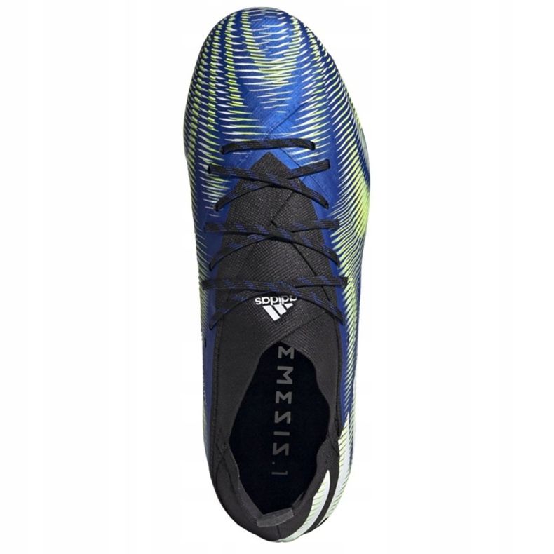 Chuteiras Adidas Nemeziz.1 Fg Jr FY0816 branco, preto, azul, amarelo azul 2
