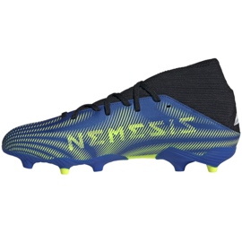 Chuteiras Adidas Nemeziz.3 Fg M FW7349 branco, preto, azul, amarelo azul 1