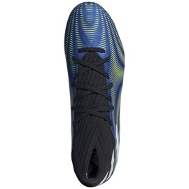 Chuteiras Adidas Nemeziz.3 Fg M FW7349 branco, preto, azul, amarelo azul 2