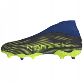 Chuteiras Adidas Nemeziz.3 Ll Fg M FW7411 branco, preto, azul, amarelo preto 1