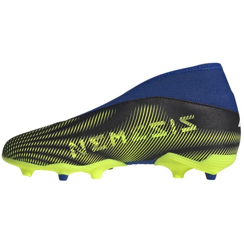 Chuteiras Adidas Nemeziz.3 Ll Fg Jr FY0819 branco, preto, azul, amarelo preto 1