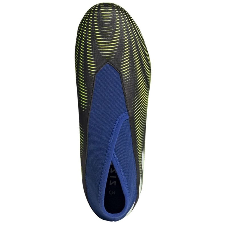 Chuteiras Adidas Nemeziz.3 Ll Fg Jr FY0819 branco, preto, azul, amarelo preto 2