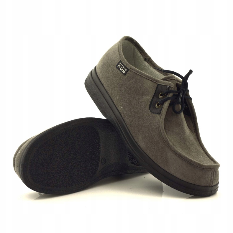 Sapatos de saúde masculinos Dr.Orto Befado 871M006 cinza 3