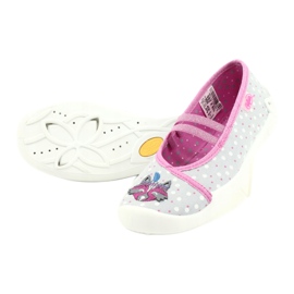 Calçados infantis Befado 116X285 rosa cinza 4