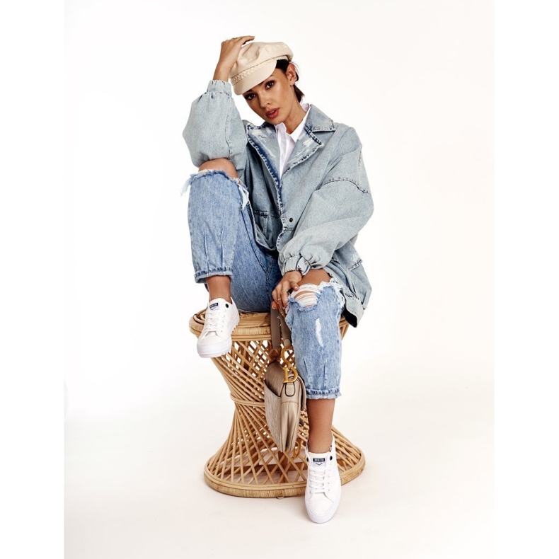 Tênis feminino Big Star FF274245 branco 2