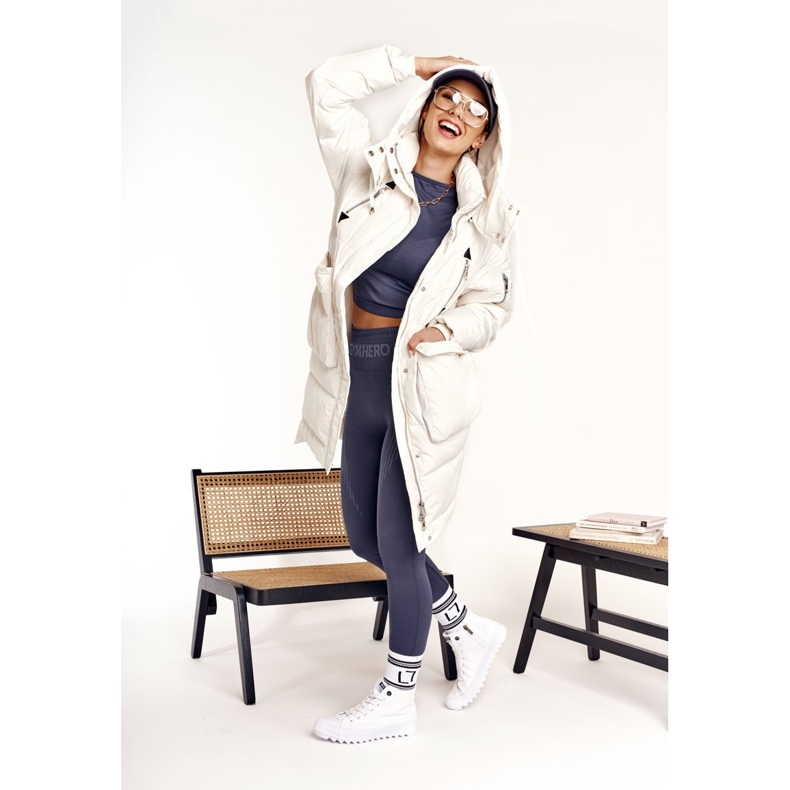 Tênis alto feminino Big Star FF274241 branco 2