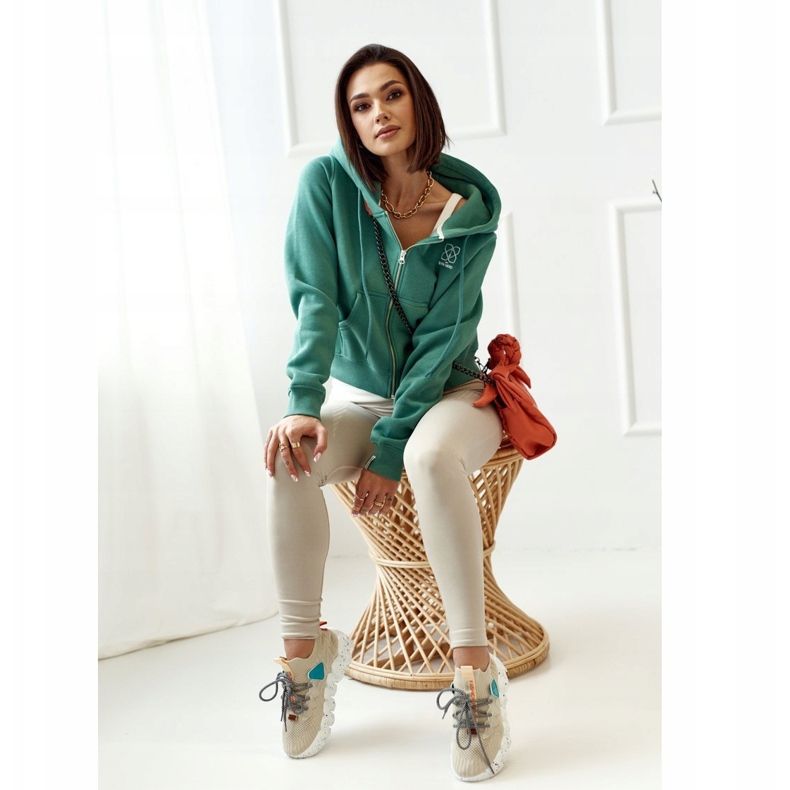 PS1 Meias esportivas femininas Beige Fashion Pioneer marrom 2