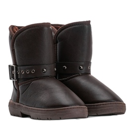Botas de neve marrons 7-Y903 marrom 1