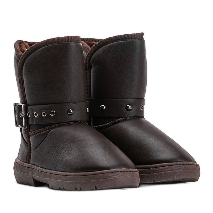 Botas de neve marrons 7-Y903 marrom 1