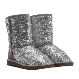 Botas com isolamento de prata, emu tipo 889 cinza 1