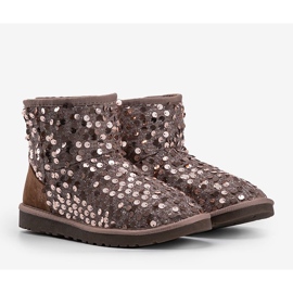 Botas isoladas marrons, emu tipo 886 marrom 1