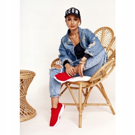 Sapatas esportivas femininas slip-on Big Star DD274463 vermelho 1