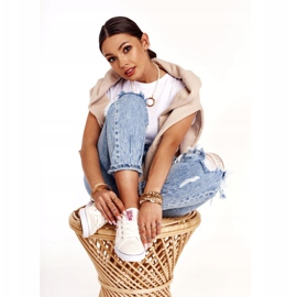 Tênis feminino Big Star DD274892 Branco-Vermelho 1