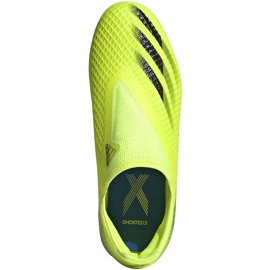 Chuteiras Adidas X Ghosted.3 Ll Fg Junior amarelo-preto FW6978 1
