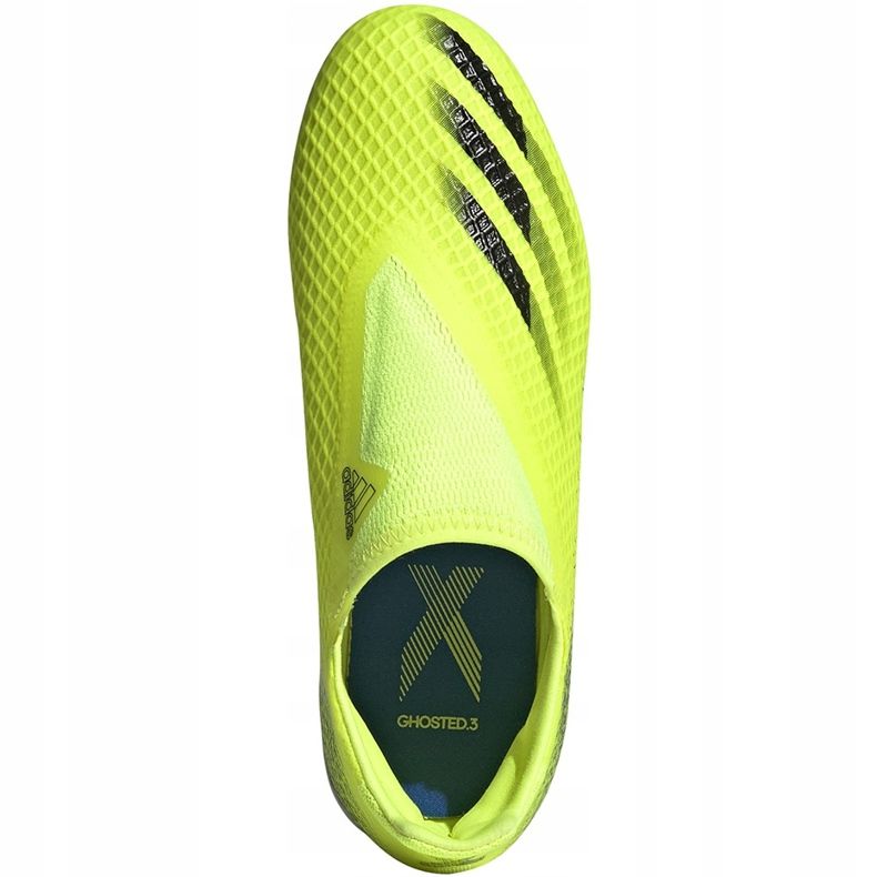 Chuteiras Adidas X Ghosted.3 Ll Fg Junior amarelo-preto FW6978 1