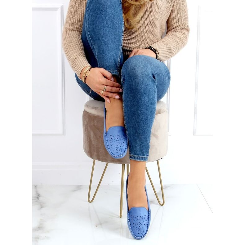 Mocassins azuis abertos XR-1R6 Blue azul 2