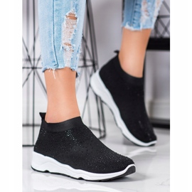 Goodin Calçados esportivos com cristais preto 1