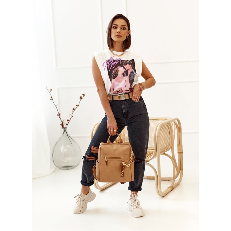 PS1 Tênis feminino com solado maciço bege grosso 1