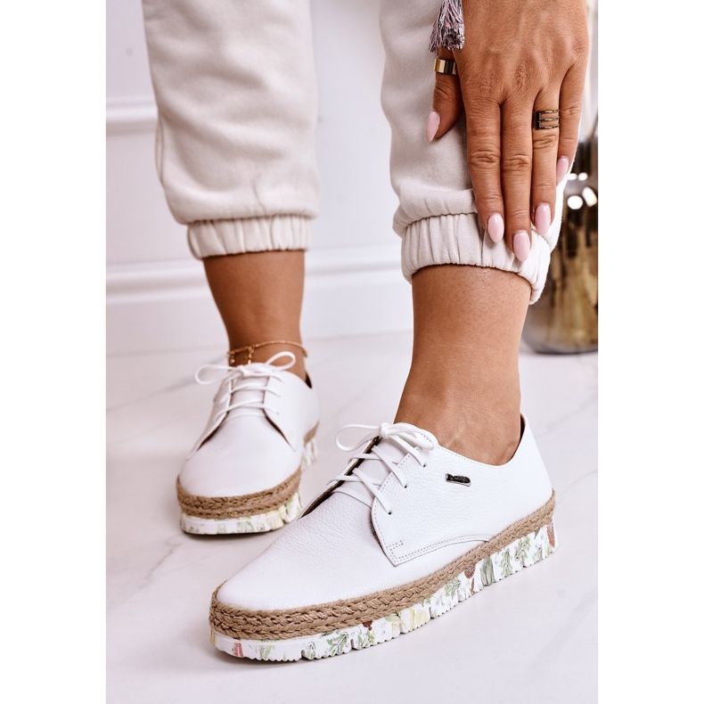 Sapatos de couro femininos Maciejka Branco 0293611 2