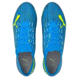 Chuteiras Puma Ultra 1.2 Fg Ag azul-amarelo 106299 01 2
