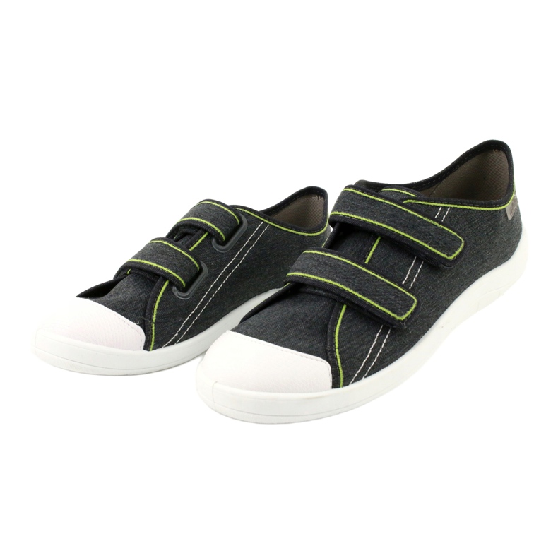 Sapatos juvenis Befado 124Q006 cinza verde 3