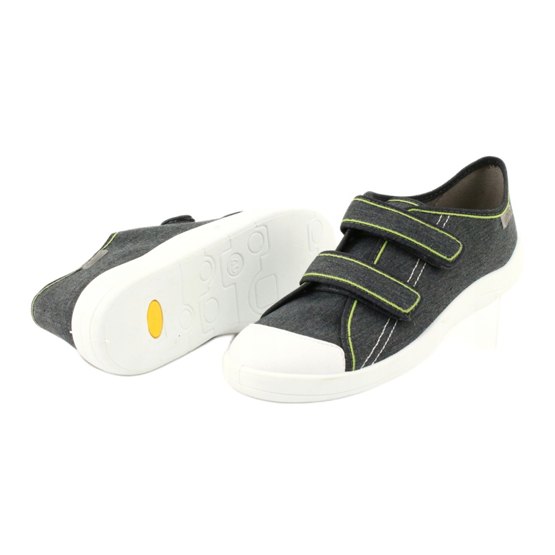 Sapatos juvenis Befado 124Q006 cinza verde 4