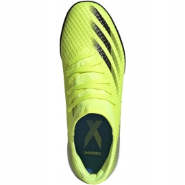 Chuteiras Adidas X Ghosted.3 Tf Junior amarelo-pretas FW6926 1