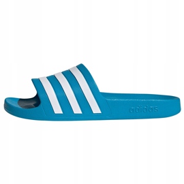 Chinelos Adidas Adilette Aqua blue FY8047 branco azul 1