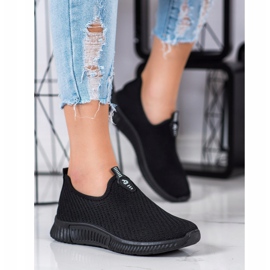 SHELOVET Tênis Têxteis Confortáveis preto 1