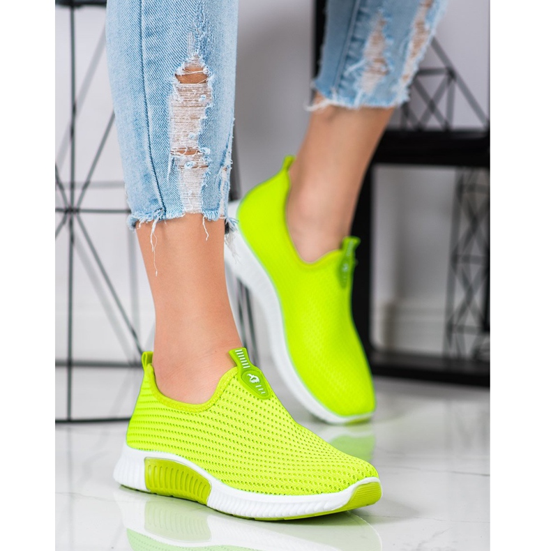 SHELOVET Tênis Têxteis Confortáveis verde 1