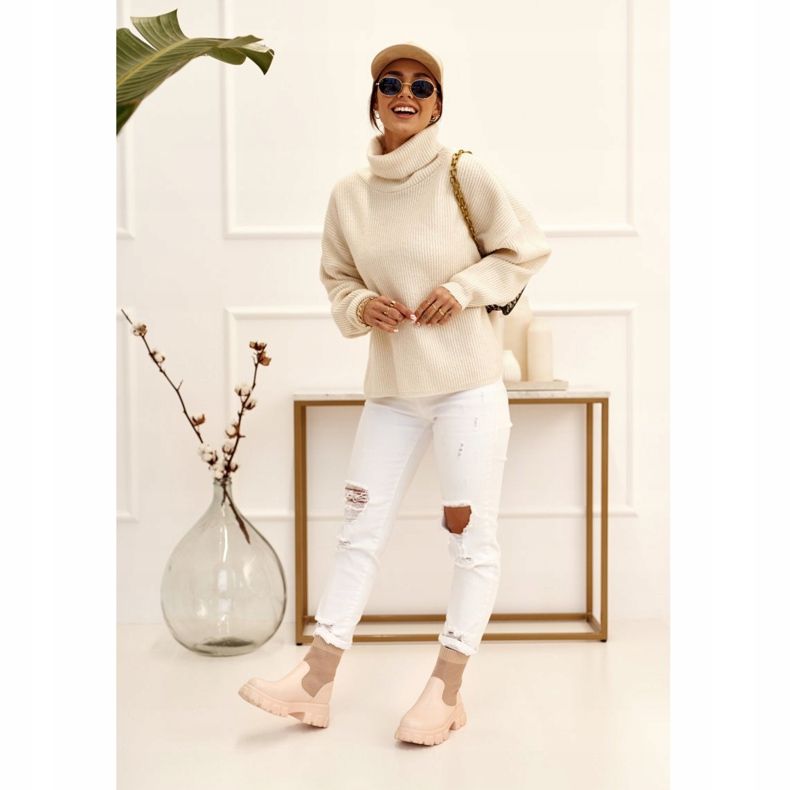 Botas de meia feminino Workers Beige Stormy marrom 2