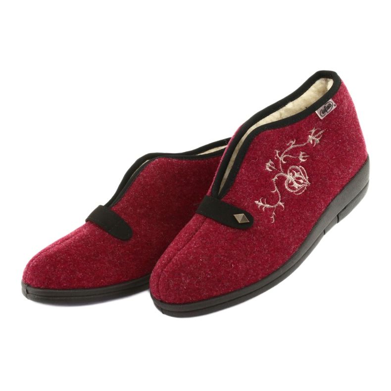 Sapatos femininos Befado pu 031D026 vermelho 4