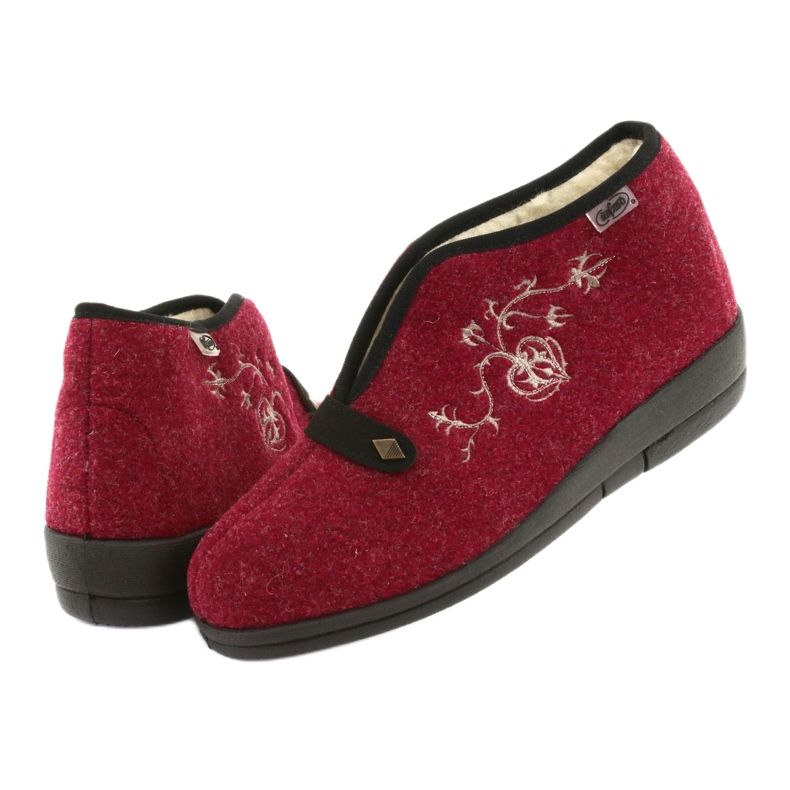 Sapatos femininos Befado pu 031D026 vermelho 5