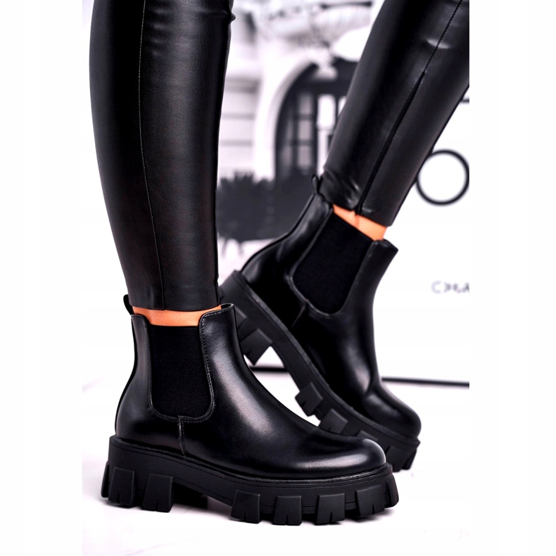 SEA Botas femininas Botas Jodhpur Morie Black preto 2