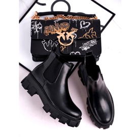 SEA Botas femininas Botas Jodhpur Morie Black preto 4