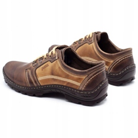 Joker Tênis masculino de trekking 192 marrom bege 5