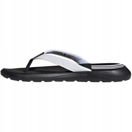 Chinelos EG2065 brancos e pretos da Adidas Women's Comfort Flip Flop 2