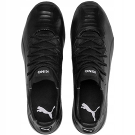 Botas de futebol Puma King Platinum Fg Ag pretas 105606 01 preto preto 1