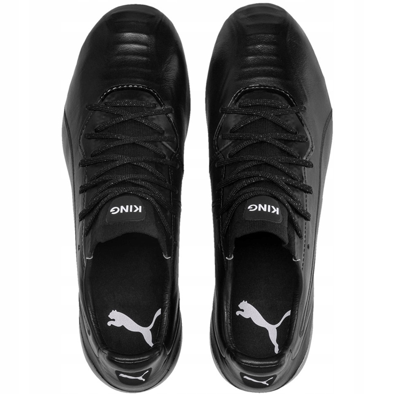 Botas de futebol Puma King Platinum Fg Ag pretas 105606 01 preto preto 1