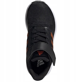 Sapatos infantis Adidas Runfalcon 2.0 preto e laranja FZ0116 1
