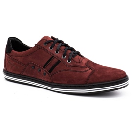 Polbut Sapatos casuais masculinos bordô 1801 vermelho 1