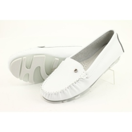 Mocassim feminino de couro Filippo DP2037 branco 3