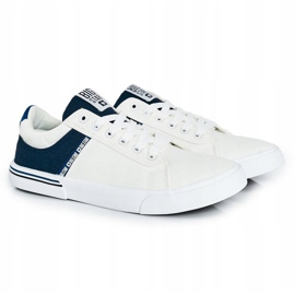 Tênis masculino Big Star FF174136 branco e marinho azul marinho 1