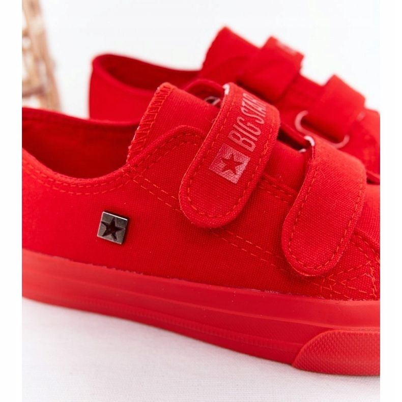 Tênis infantil com velcro Big Star FF374097 vermelho ['vermelho'] 2
