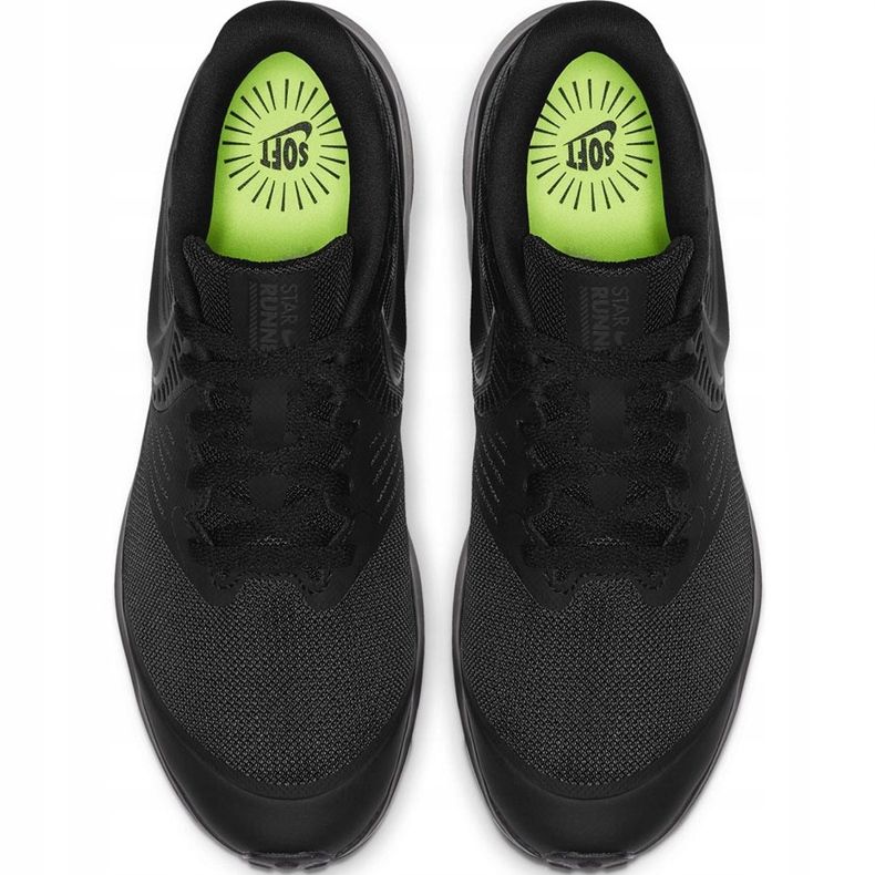 Sapatos infantis pretos Nike Star Runner AQ3542 003 1
