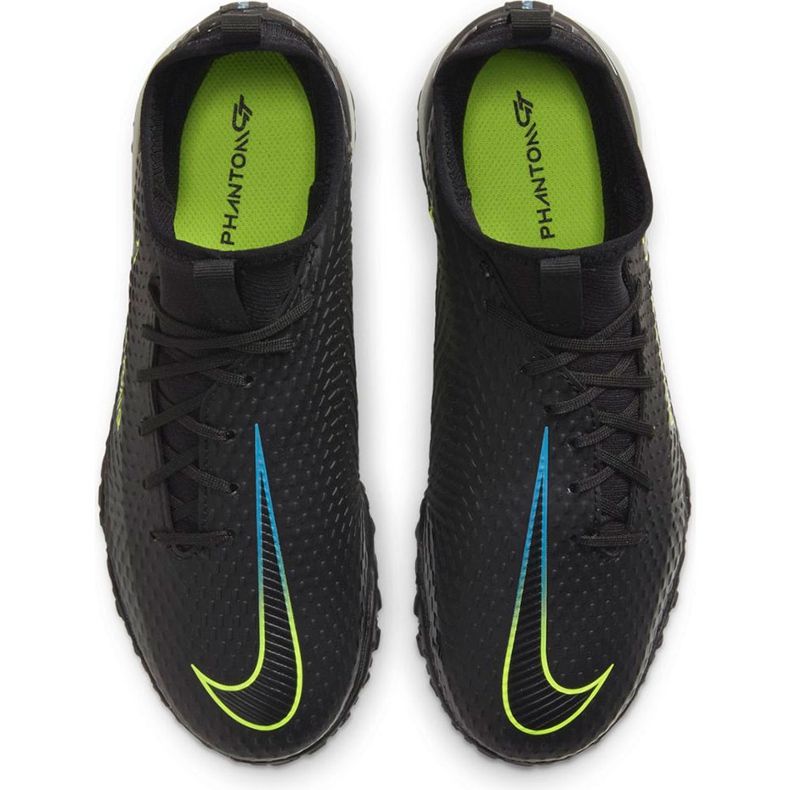 Chuteira Nike Phantom Gt Academy Df Tf Junior CW6695 090 preto preto 1
