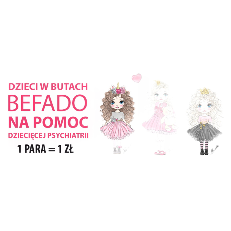 Sapatos infantis Befado blanka rosa 115X002 2