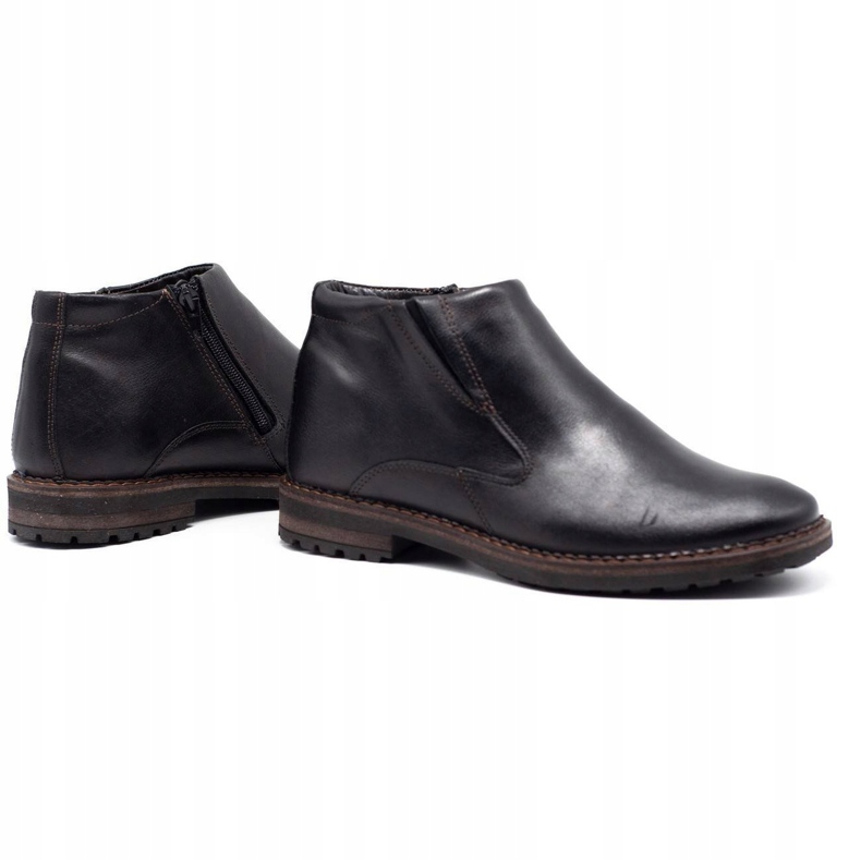 Mario Pala Botas de inverno masculinas negras de 293 MP castanho preto 2