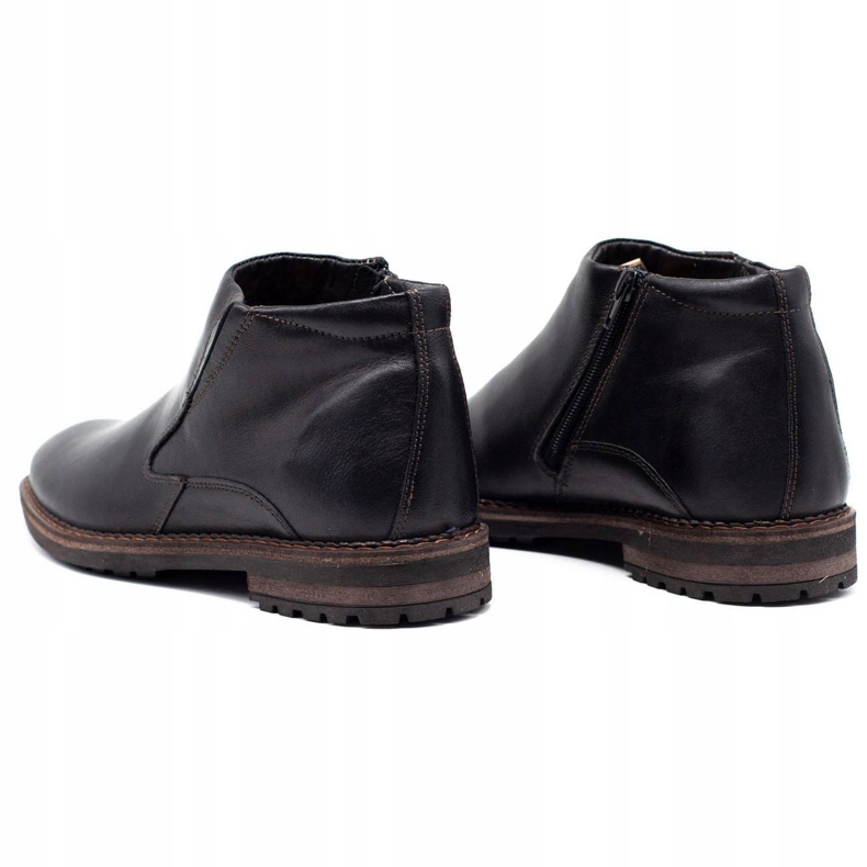 Mario Pala Botas de inverno masculinas negras de 293 MP marrom preto 3