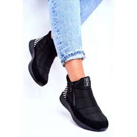 Botas esportivas femininas Big Star Black GG274470 branco preto 3